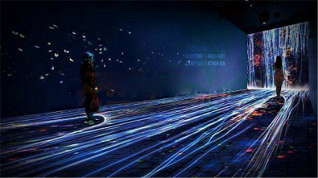 地面互動投影在展館、KTV等娛樂生活場所的應用