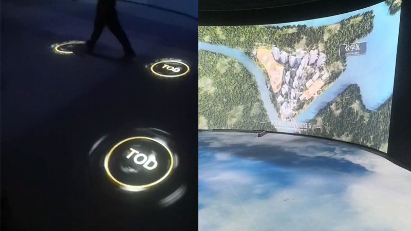 地面互動投影觸發播放